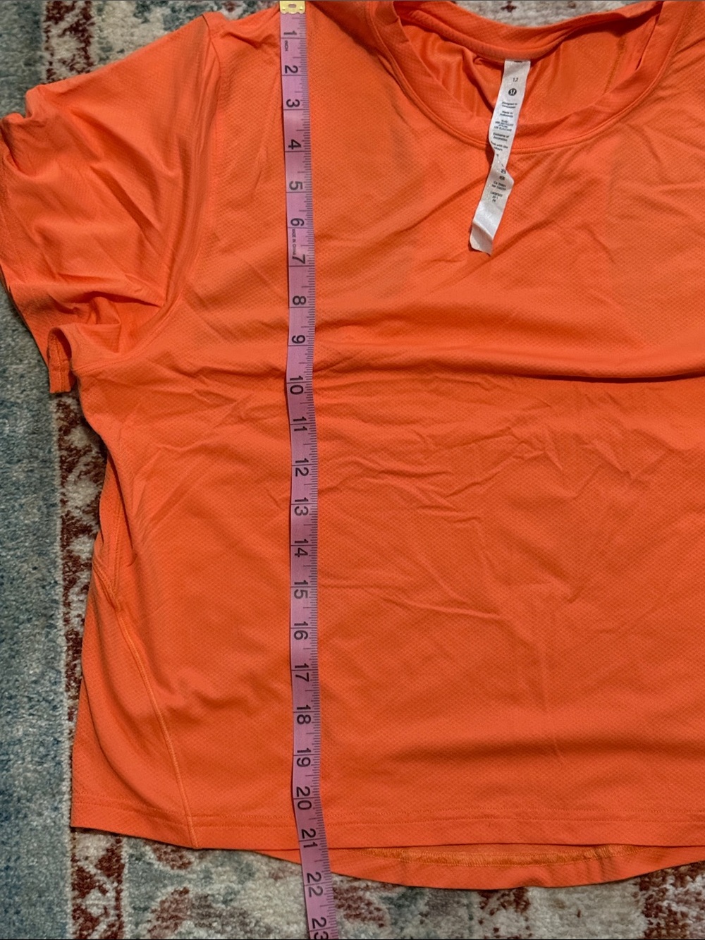Neon Orange Open Back Top - Picture 5 of 6
